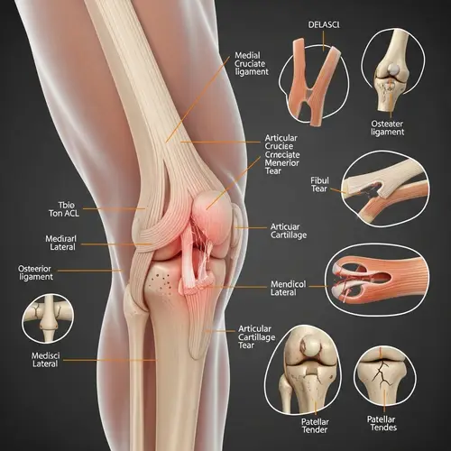 Knee Injuries: Medical Illustration & Conditions