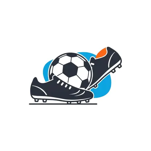 Minimalist Football Shoes and Football Logo Design