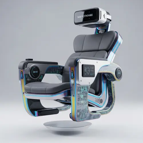 Futuristic Chair: Advanced Technology & Ergonomic Design