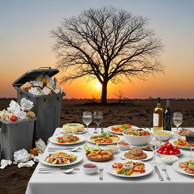 Food Waste Crisis: A Haunting Visual Depiction