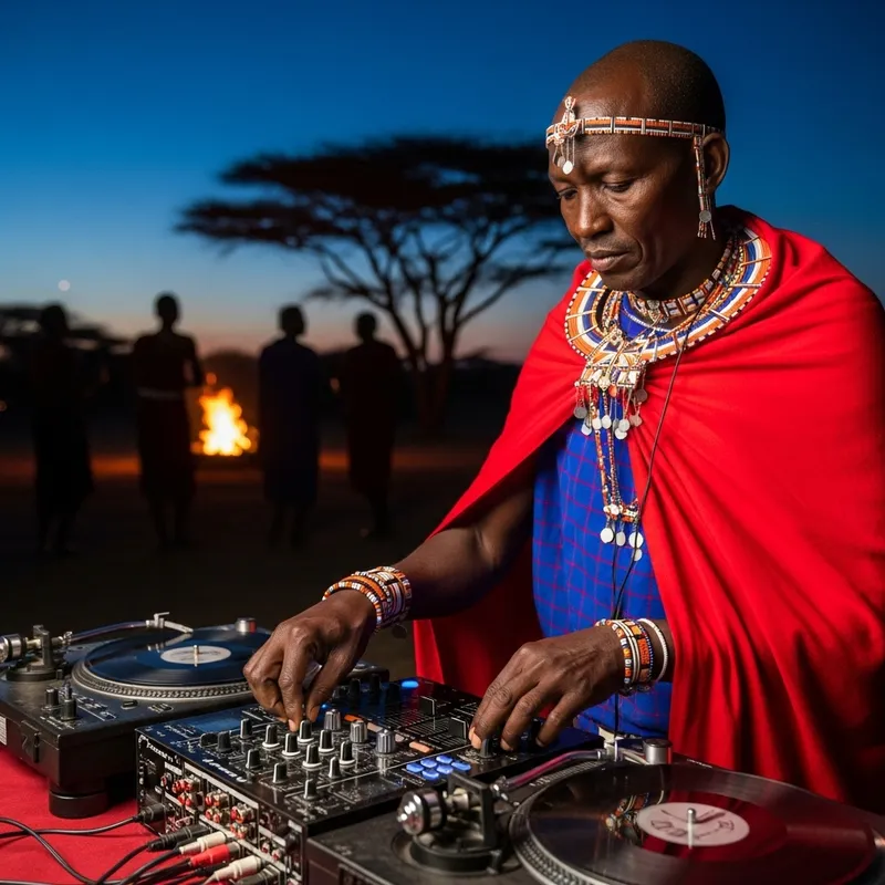Maasai DJ: Fusion Beats Under the African Sky