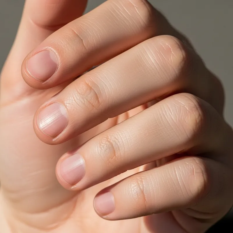 Close-Up of a Human Hand Serenity