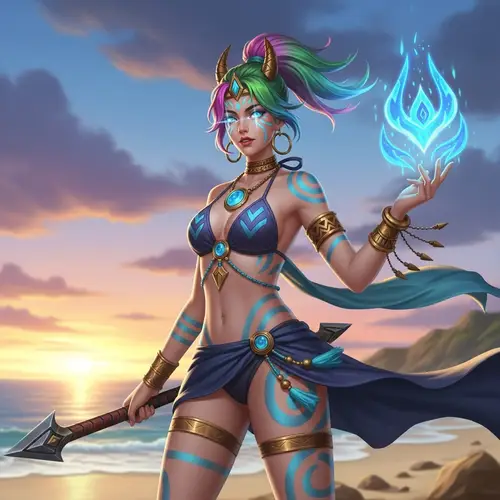 Female Character Inspired by Mobile Legends: Beach Battle Look