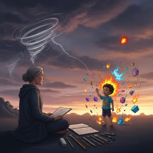 Metaphor of Mature Person Taming Chaos