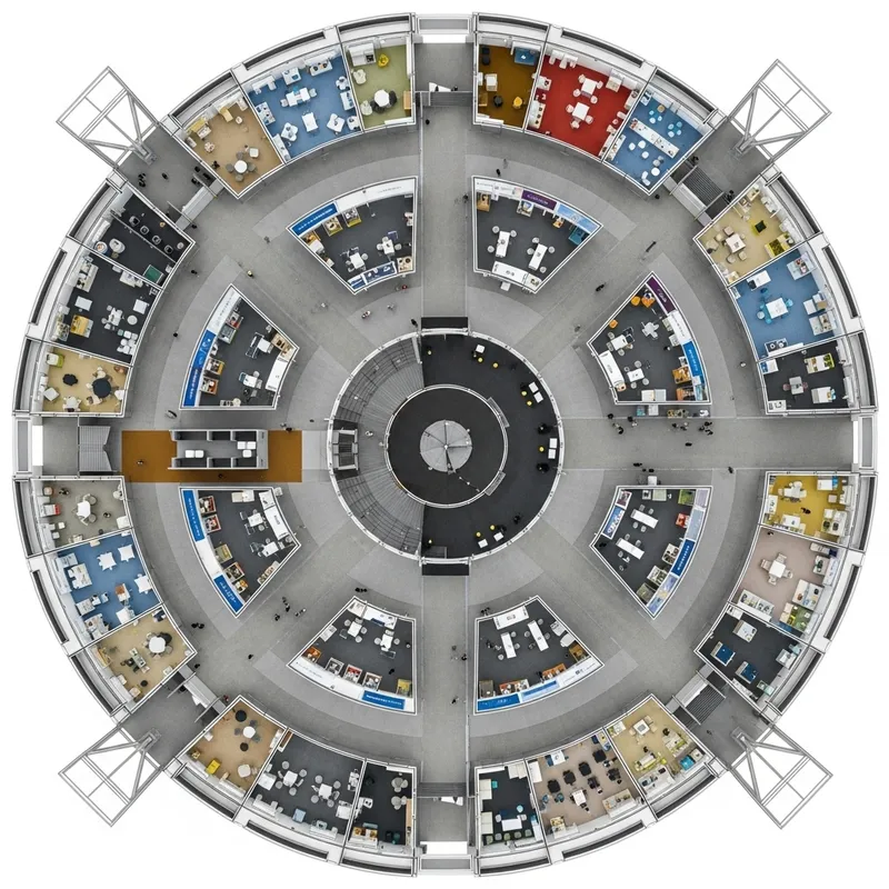 Circular Exhibition Floor Plan | Architectural Design