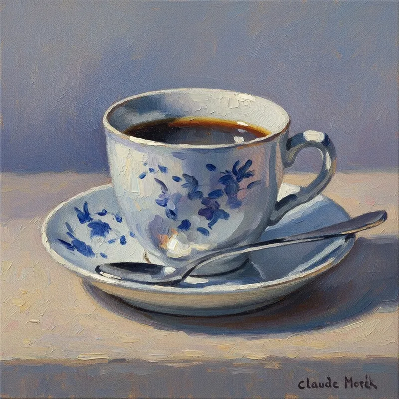 Impressionism Coffee Cup Painting