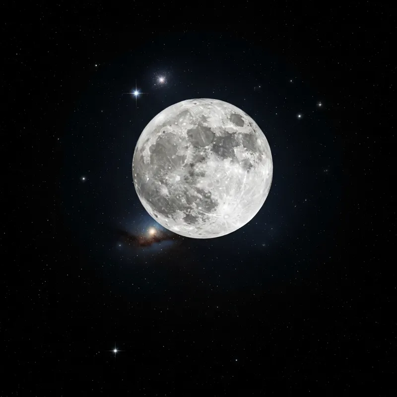 Luna: A Stunning Moonlit Sky View Luna: A Stunning Moonlit Sky View