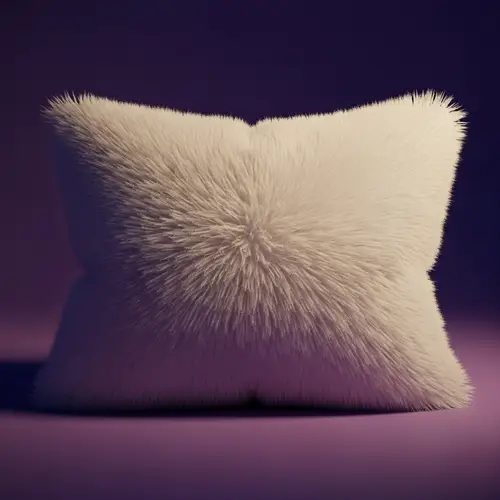 Fluffy White Pillow - Soft Contours, Rich Texture | Website Name