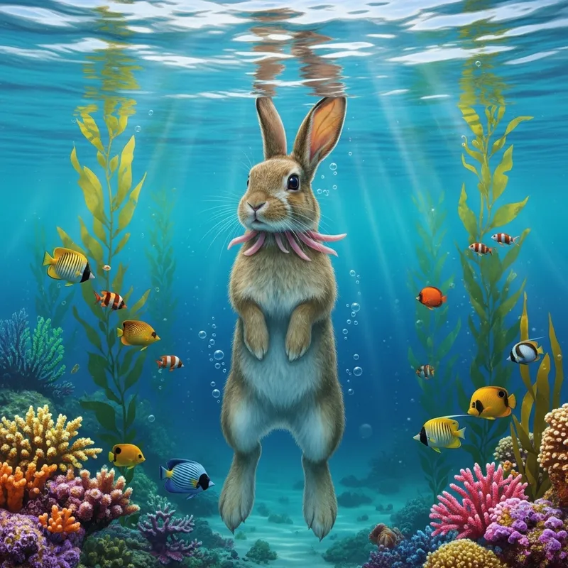 Coneja del Mar: Underwater Bunny with Special Adaptations