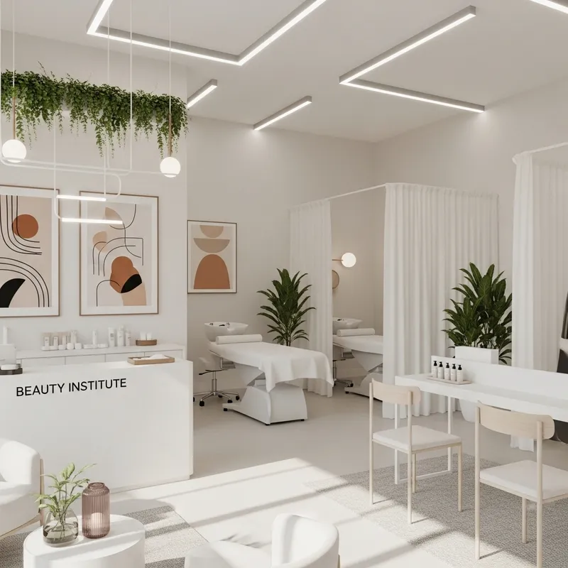 Minimalist Beauty Institute: Serenity in Design