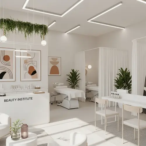 Minimalist Beauty Institute: Serenity in Design