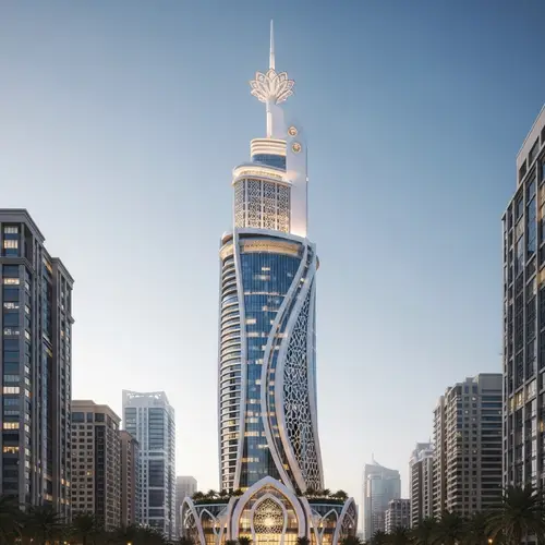 Contemporary Arabian Skyscraper | Elegant & Prestigious Design