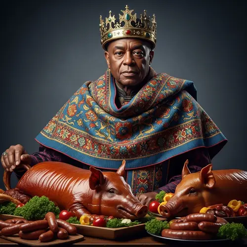 Sven Meier, King of Crinkle Scarf Kingdom | Opulent Feast Portrait