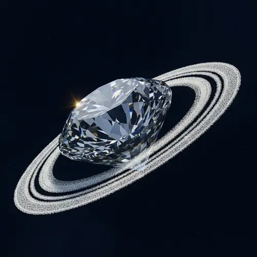 Diamond with Saturn Ring Encircling – Exquisite Jewelry Collection