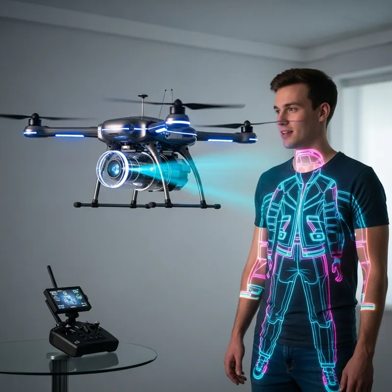 Spectral Clothes Drone: Fashion Projection