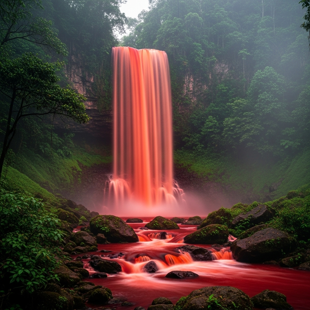 Spectacular Mountain Waterfalls View | Nature Photography