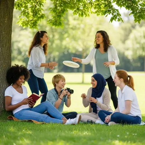 Hot Girls Having Fun at the Park