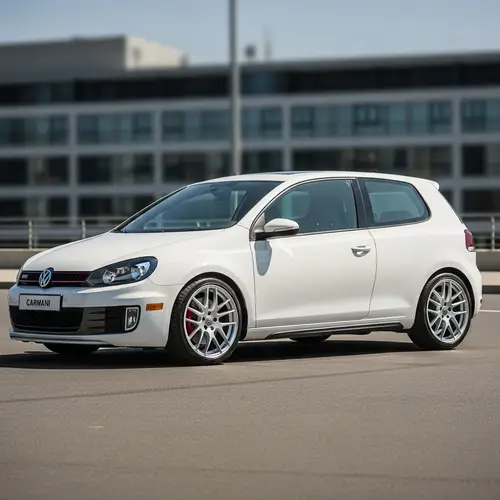 White Golf 6 GTI with Carmani Ludwig 20 Wheels