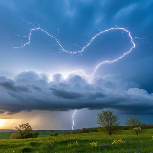 Spring Thunderstorm Brewing in May Sky