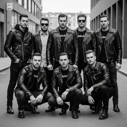 Jeleck: Diverse Men in Sleek Leather Jackets | Streetstyle Fashion
