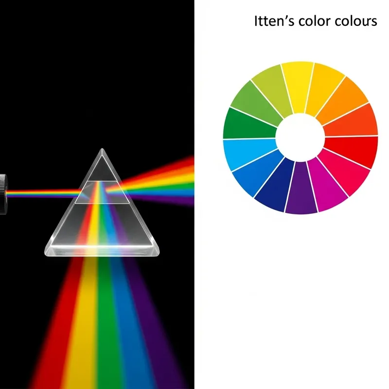 Newton's Prism Experiment & Itten's Color Circle