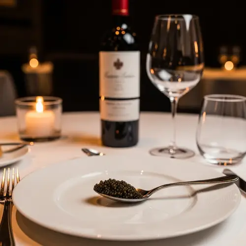Luxurious Black Caviar Dish | Fine Dining Experience