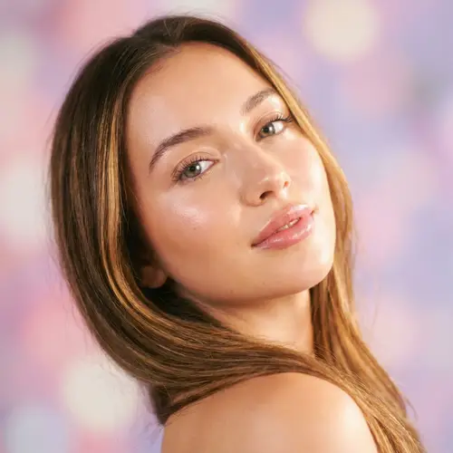 Radiant Beauty Headshot of a Young Model