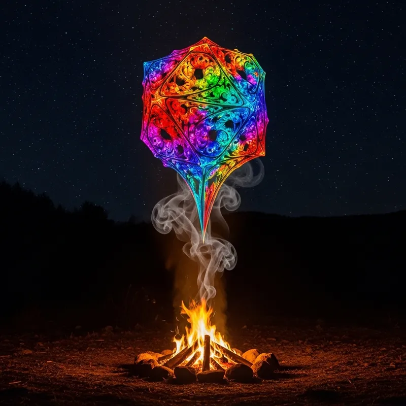 Smoke Evolves into Vivid Fractal Colors Smoke Evolves into Vivid Fractal Colors