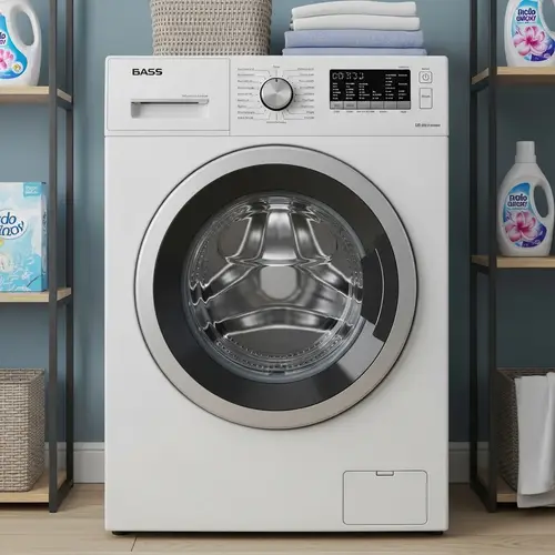Modern Front-Load Washing Machine | Efficient Laundry Appliance