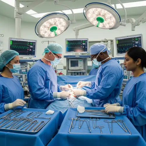 Live Surgical Operation in Modern Hospital