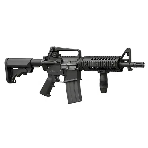 Detailed M4A1 Assault Rifle Illustration | Realistic Design Features