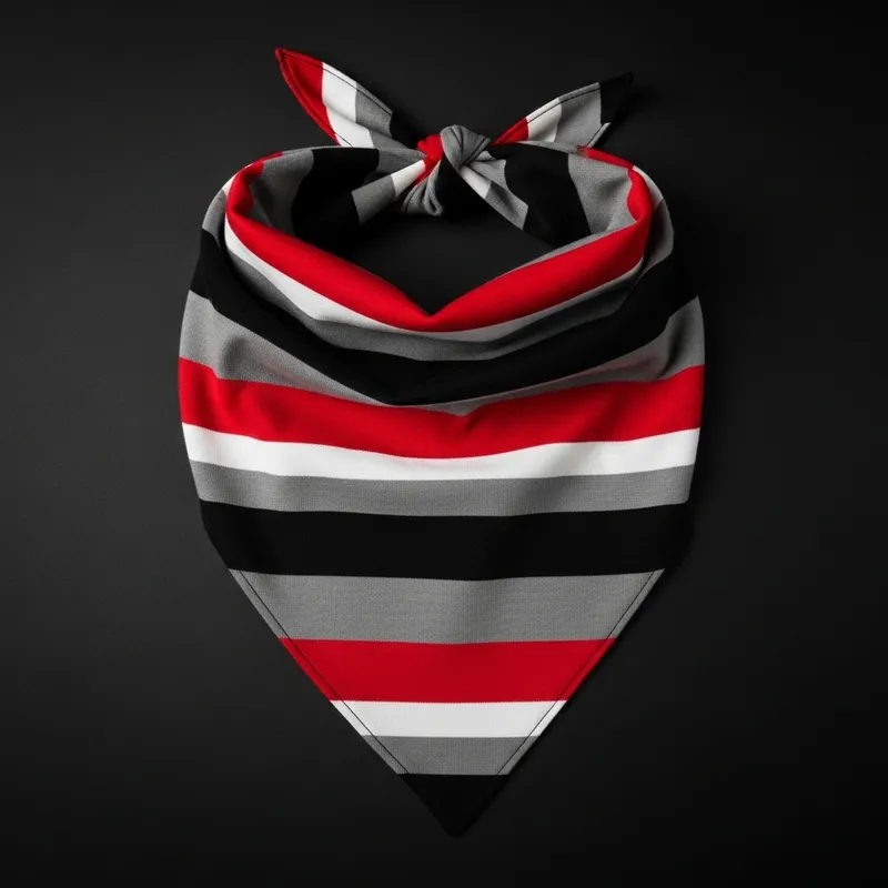 Stylish Black, Red & Grey Bandana | Limited Stock Available