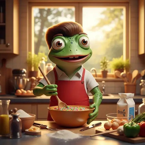 Pepe Meme Cooking Like Rick Astley