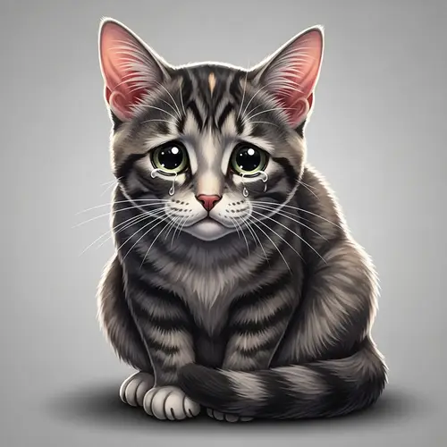 Sad Cat Image - Expressive Feline Showing Sorrow
