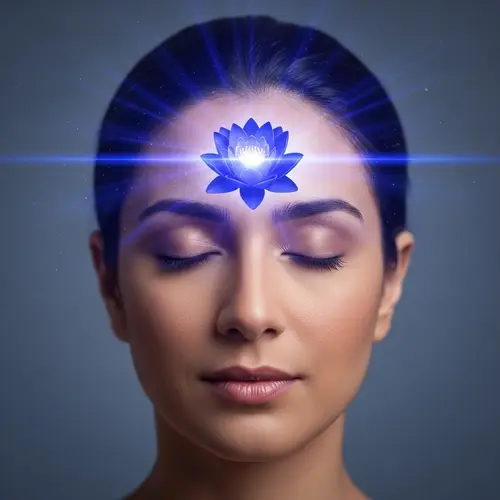 Stimulate Ajna: Visualize Vibrant Indigo Lotus Flower | Spiritual Awakening
