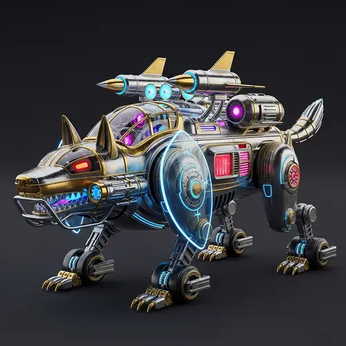 Retro-Futuristic Offroad Animal: Unique Creature Design