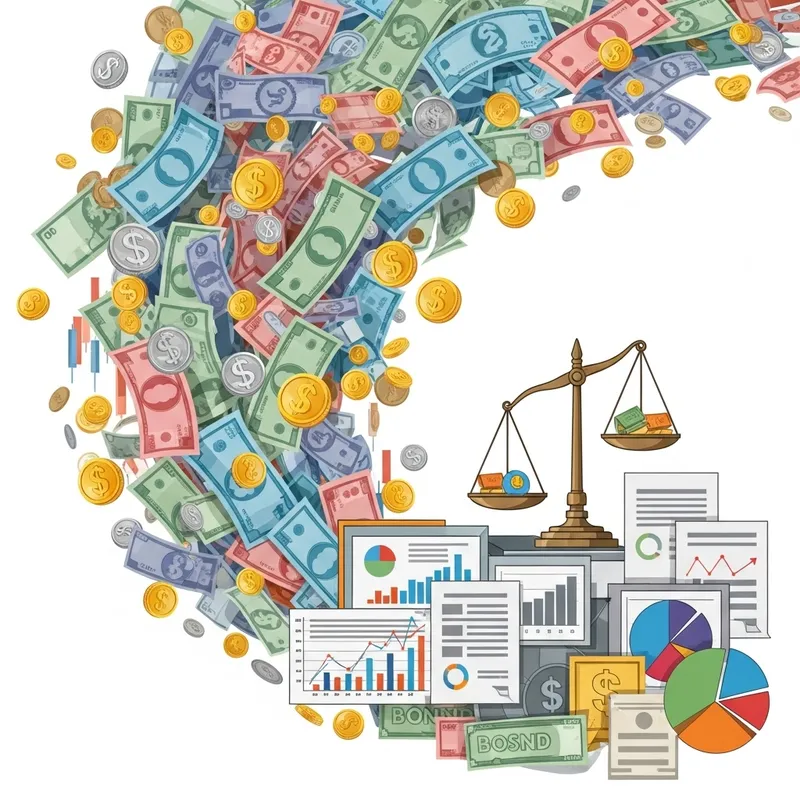 Abstract Financial Assets Illustration | Risk & Reward