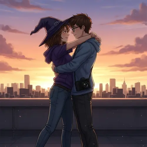 Magical Embrace: Harry Potter & Marvel Crossover Art