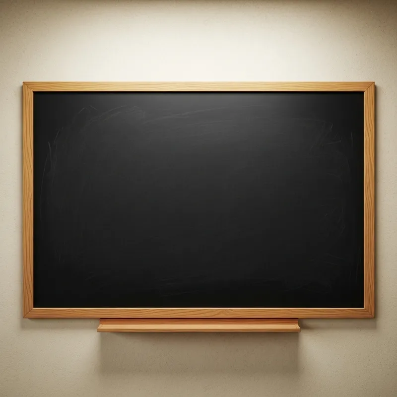 Empty Black Chalkboard Image