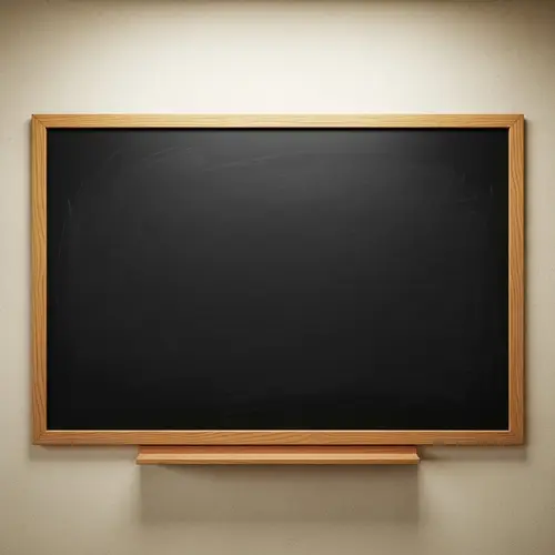 Blank Black Chalkboard Image