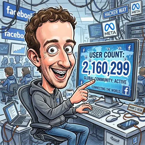 Mark Zuckerberg Caricature Art