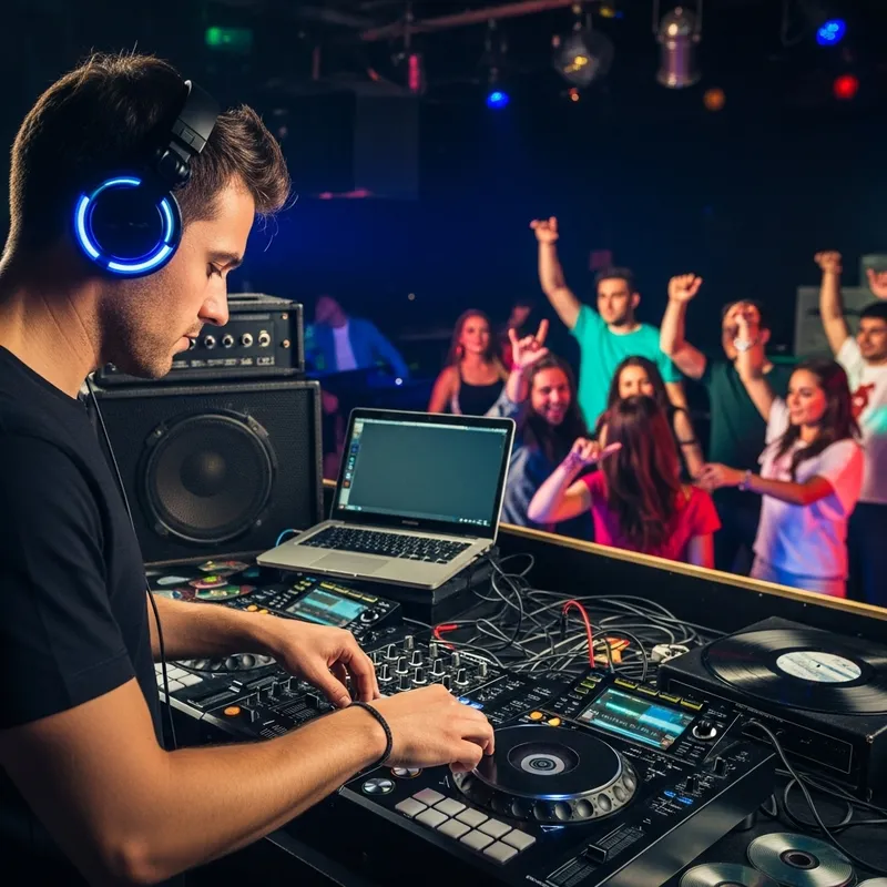 Electrifying DJ Experience in a Nightclub
