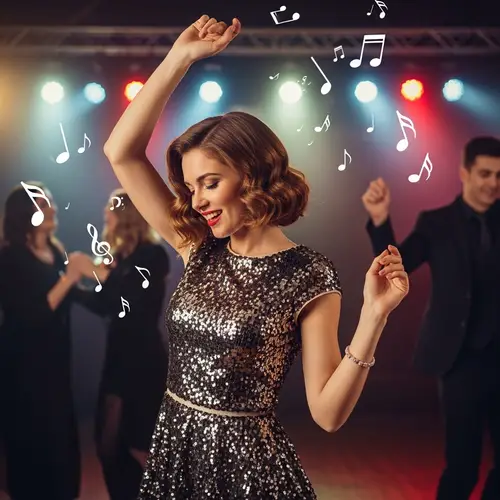 Vintage Dance Style: Timeless Glamour Captured in Dance Hall Event