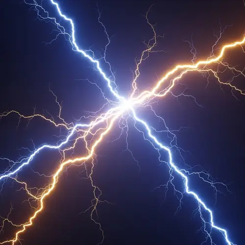 Vibrant Electricity Display - Power & Movement Visualization