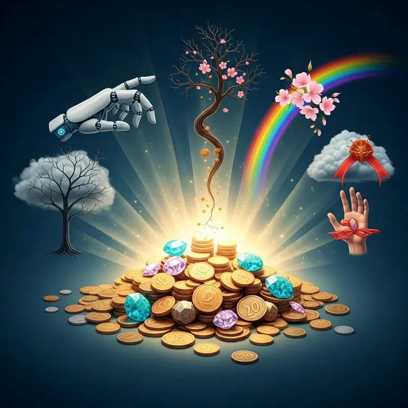 Life's Fortune: Transforming Coins, Gemstones, Artifacts