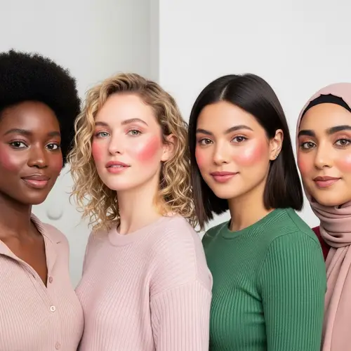 Beautiful Women with Pink Blush Makeup | Makeup Inspo