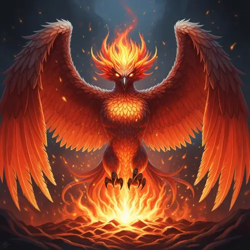 Female Phoenix Rising - Symbol of Rebirth & Resilience