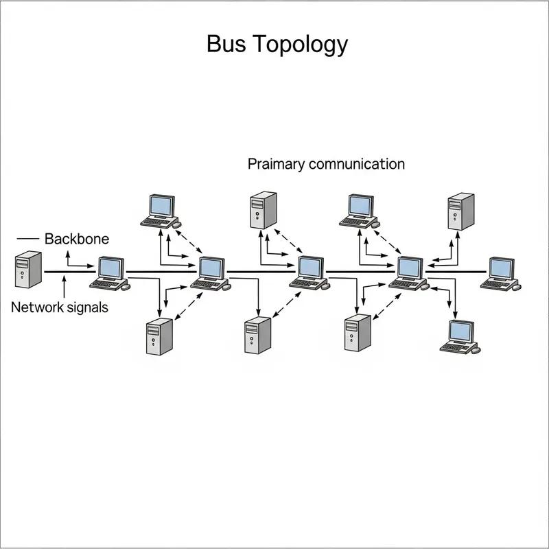 Bus Topology Network Diagram