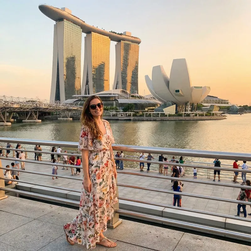 Beautiful Woman at Marina Bay Sands