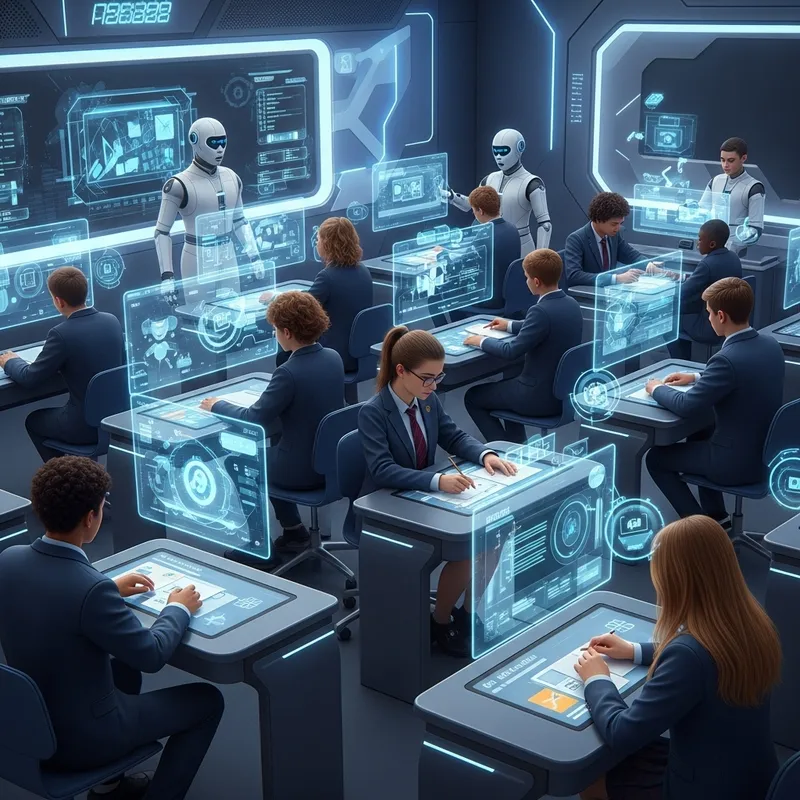 Futuristic Classroom: Students and AI Learning Together